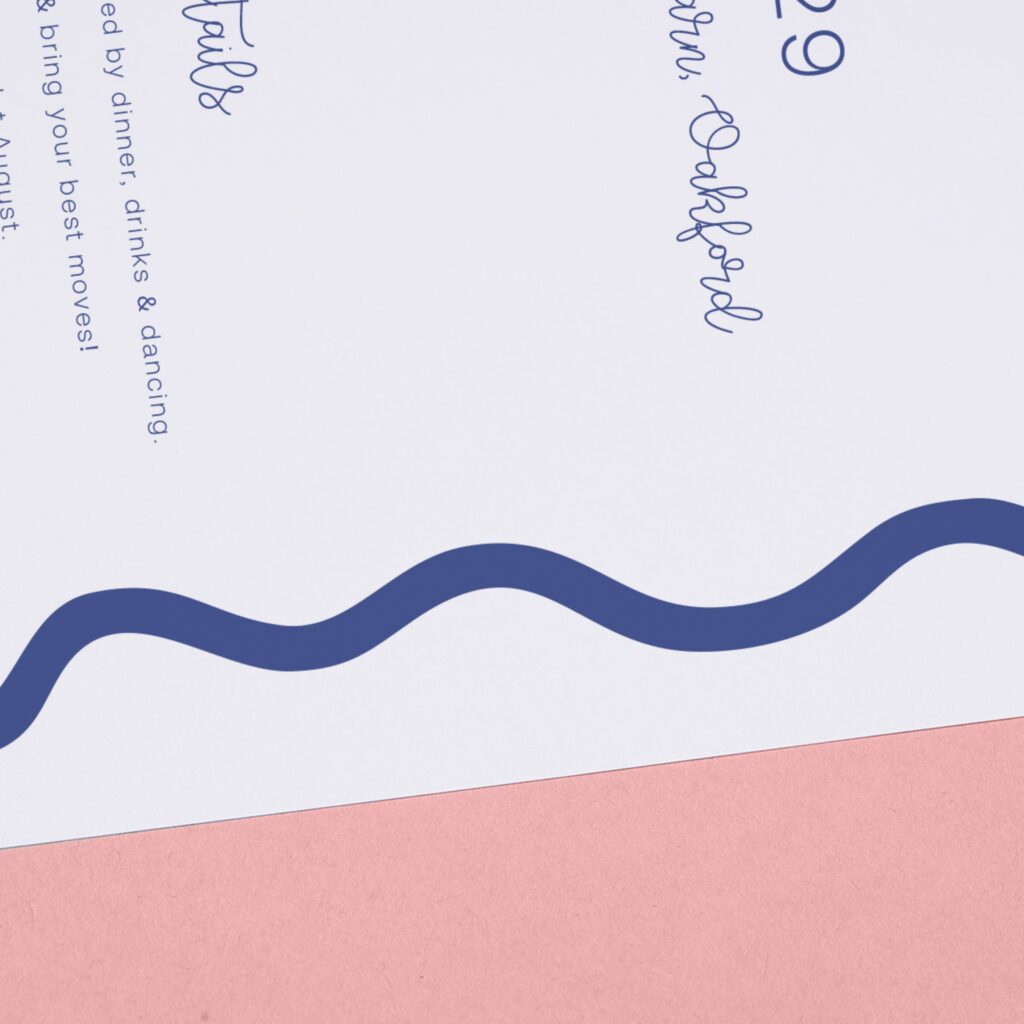 A save the date paper stock 